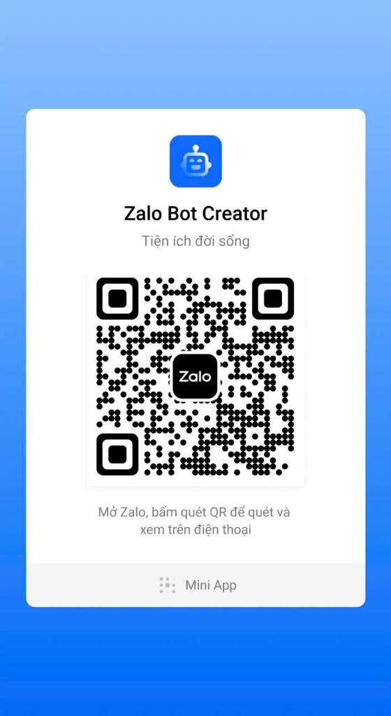 Mã QR Zalo Bot